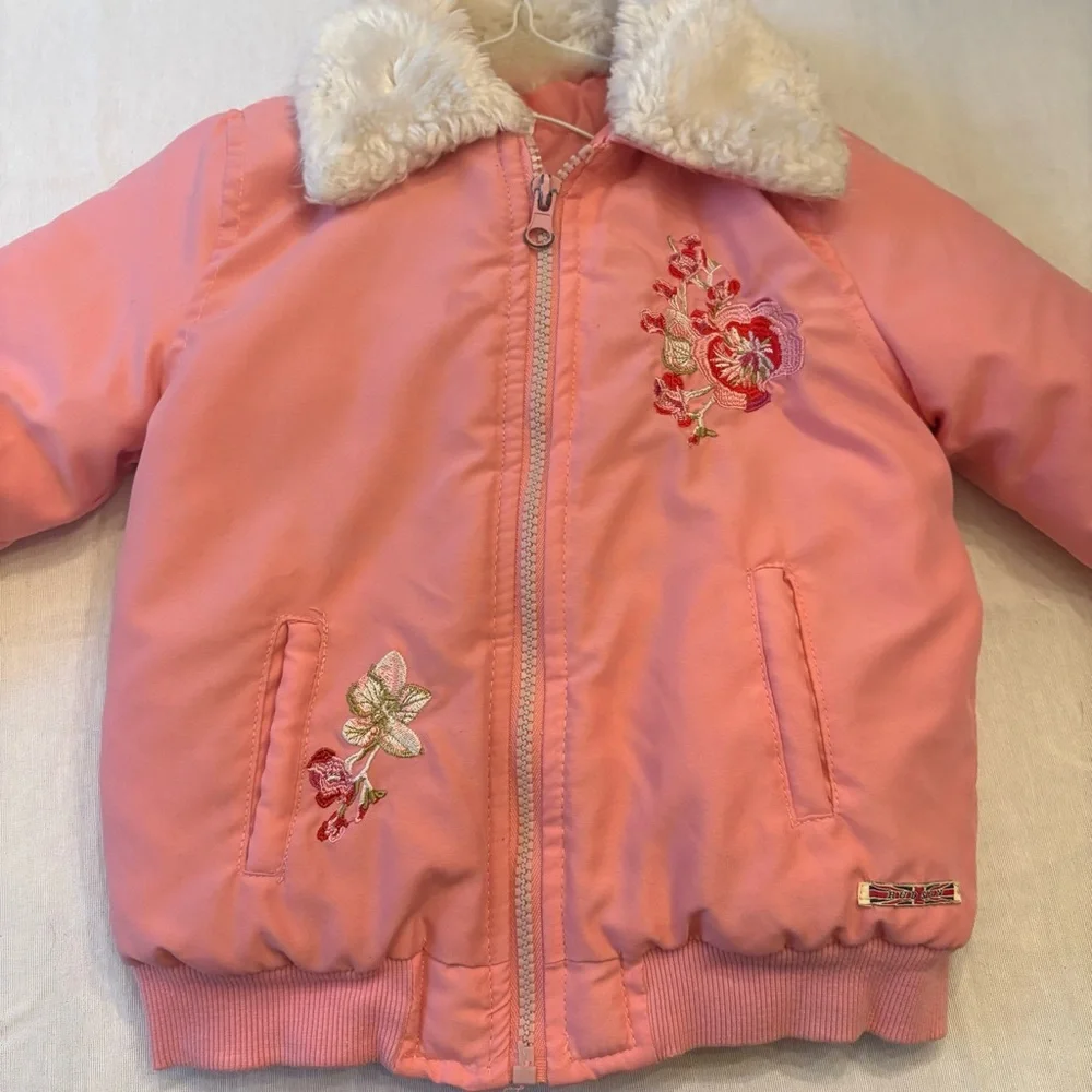 Hudson Jeans Pink Kids Bomber Jacket